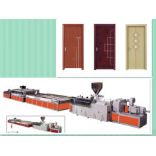 Máquina plástica da produção da placa da porta do composto WPC de madeira
